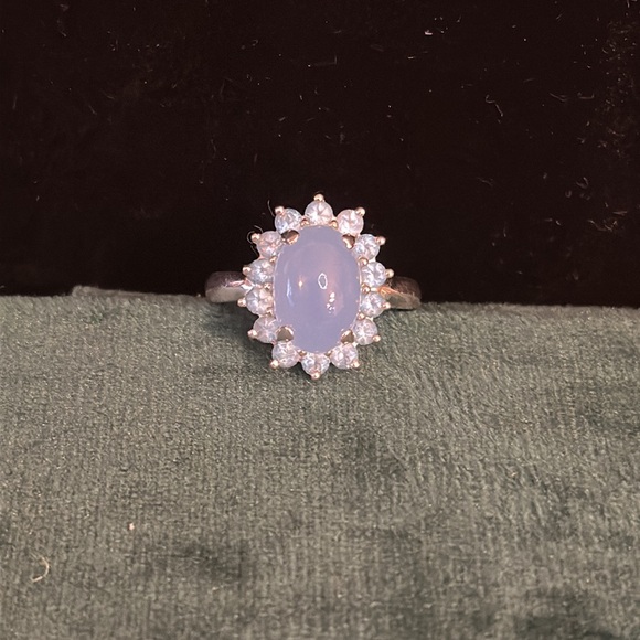 925 sterling silver chalecedony ring gemstones - Picture 3 of 6